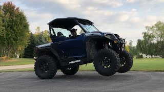 Polaris General XP 1000 with Gilomen tuning and clutching install and review low range wheelies [upl. by Yrojram]