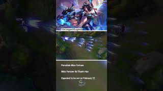 Porcelain Miss Fortune Skin Update PBE 144  League Of Legends latest skins porcelainskin [upl. by Ahtilat]