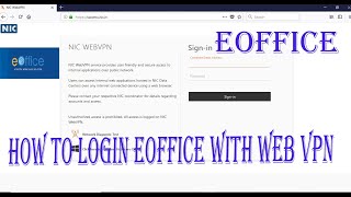 How to Login Eoffice with Web VPNUse Eoffice to other Network [upl. by Adirem]