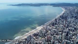 IMPONENTE  ITAPEMA😱  Veja até BALNEÁRIO CAMBORÍU na imagem 🚁🌇 [upl. by Liakim]