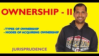 Types of Ownership and Modes of Acquiring Ownership  Jurisprudence [upl. by Aziram]