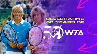 WTA 50th Anniversary Chapter 3 Chrissie Evert amp Martina Navratilova [upl. by Lyj609]