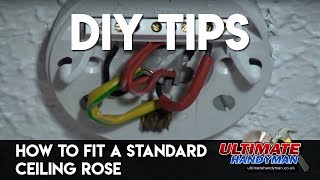 How to fit a ceiling light UK Ultimate Handyman DIY tips [upl. by Pytlik845]