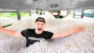 I Filled My School Bus With Packing Peanuts [upl. by Neimad728]