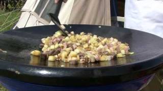 Koken op de camping pitt i panna [upl. by Sicnarf]