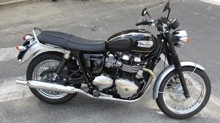 2014 Triumph Bonneville T100 Start up and Sound [upl. by Benco]