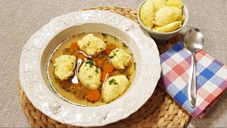 Grießklößchensuppe  Grießnockerlsuppe schnell und einfach selbstgemacht [upl. by Dahaf]