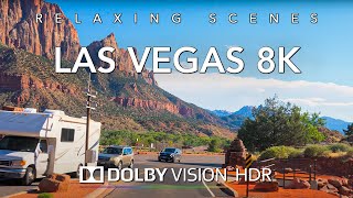 Driving Las Vegas in 8K HDR Dolby Vision  Zion Utah to Las Vegas Nevada [upl. by Alena182]