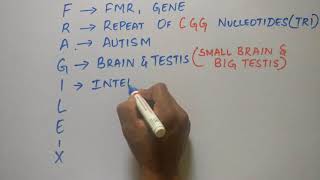 MEDICAL MNEMONIC POCKET FRAGILE X SYNDROME [upl. by Frissell]