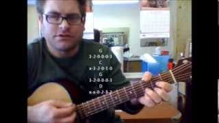 How to play Trouble by Ray LaMontagne on acoustic guitar [upl. by Shakti]