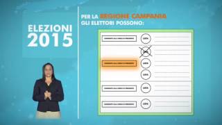 Elezioni Comunali e Regionali 2015  Campania quotCome si votaquot [upl. by Joey]