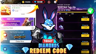 Today Redeem code 🔥  Free fire Diamond hack 2024 tamil  Unlimited Diamonds ✅  Free Diamonds [upl. by Drescher]