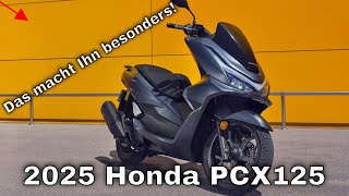 Honda PCX125 2025 – CityRoller mit neuem DXUpgrade und frischem Design [upl. by Durman510]