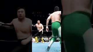 Kawada delivers chops and more  Mitsuharu Misawa vs Toshiaki Kawada ajpw prowrestling [upl. by Ahseekal]