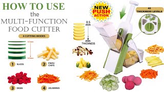 How to Use the MultiFunction Food Cutter to Prep Your Vegetables Quickly amp Safely [upl. by Eiknarf]