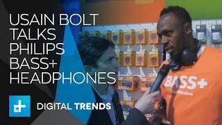 Usain Bolt Talk Philips Headphones Call of Duty DJ Aspirations and more  Interview AT CES 2018 [upl. by Saltsman672]