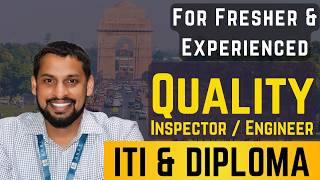 ITI Diploma Freshers Needed for Quality InspectorEngineer Positions  Apply Now iti diploma [upl. by Eiddal967]