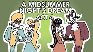 A Midsummer Nights Dream  Act 4 Summary  Schooling Online [upl. by Esilrac]