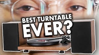 1byone HiFi Turntable Stereo Set w bluetooth  speakers review [upl. by Aenneea]