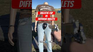 Shooting a ballistic cup with different caliber bullets to see what it can stop [upl. by Haidebej949]