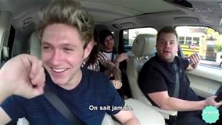 One Direction Carpool Karaoke Part 1  VOSTFR Traduction Française [upl. by Yesdnik]