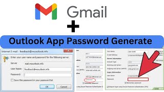 how to generate password for outlook in gmail  gmail app password for outlook  outlook password [upl. by Docilla]