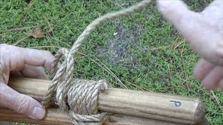 Scouting America How to Tie Half Hitches to Finish Many Lashings [upl. by Faubert]