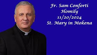 Fr Sam Conforti School Mass Homily 11202024 [upl. by Mascia816]