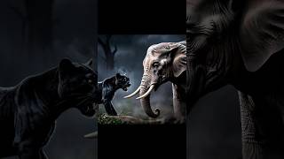 Black Panther Vs Animals Rhinoceros Elephant Golden Jackal [upl. by Kalil]