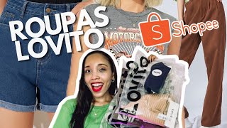 COMPRINHAS LOVITO SHOPEE  ROUPAS BARATINHAS [upl. by Akinet312]