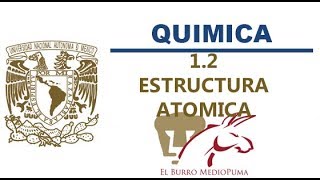 04 CURSO UNAM LICENCIATURA  QUIMICA  12 ESTRUCTURA ATOMICA  MODELOS ATOMICOS [upl. by Acinoed]