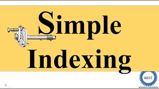 Simple indexing Indexing Method [upl. by Eyak]