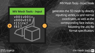 MV Mesh Tools  Input Node [upl. by Nivlac]