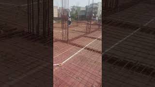 Stair work iron casting RCC work steel work construction rccfooting stairdesign vlog short [upl. by Yllaw]