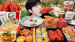 ASMR MUKBANG  직접 만든 치즈 불닭볶음면 양념치킨 김밥 치즈스틱 먹방 FRIED CHICKEN AND FIRE NOODLES [upl. by Kissner]