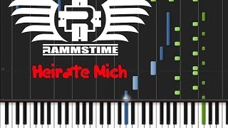 Rammstein  Heirate Mich ♫ ORIGINAL MIDI  Synthesia [upl. by Nicolle]