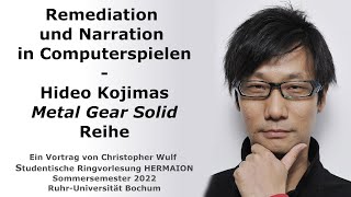 Remediation und Narration in Computerspielen  Hideo Kojimas METAL GEAR SOLID Reihe [upl. by Eisserc]