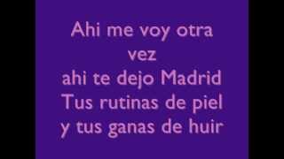 Shakira  Te Dejo Madrid  Letra Lyrics [upl. by Fitts]