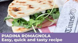 How to make the authentic PIADINA  The queen of Italian street food [upl. by Ellesig]