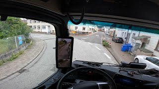 POV Actros SLT EnkenbachAlsenborn über L395 nach Ramsen [upl. by Nahgrom137]