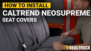 How to Install CalTrend NeoSupreme Seat Covers on a 2020 Ram 2500 Crew Cab [upl. by Tobit]