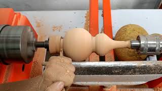 HOw to make Lagenaria vulgaris  Work Wooden Lathe Art [upl. by Adnorrahs628]