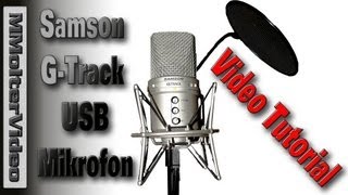 Samson GTrack USBMikrofon  Anschluss und Verwendung [upl. by Ena111]