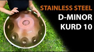 Stainless Steel Handpan DMinor Kurd 10 I LIDAH® Handpan [upl. by Hafital2]