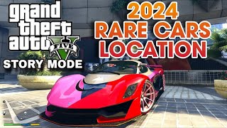 2024 GTA 5 RARE CARS LOCATION STORY MODE [upl. by Onirefez]