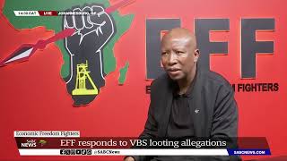 EXCLUSIVE  EFF leader Julius Malema on GNU and Progressive Caucus allegations of looting VBS [upl. by Eniamart919]