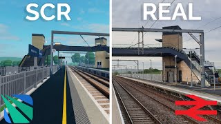 SCR Stations vs Real Life  Stepford County Railway [upl. by Ahsikrats]