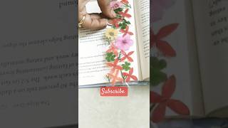 Bookmark ideas 💡  Flower bookmark making 🌸🔖 shorts bookmark [upl. by Ramirolg378]