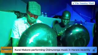 Kurai Makore performing Chimurenga music in Harare recently [upl. by Yhtomit]