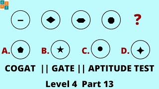 PRACTICE TEST LEVEL 5 PART 13  COGAT  GATE  JOB APTITUDE TEST [upl. by Sidonia]